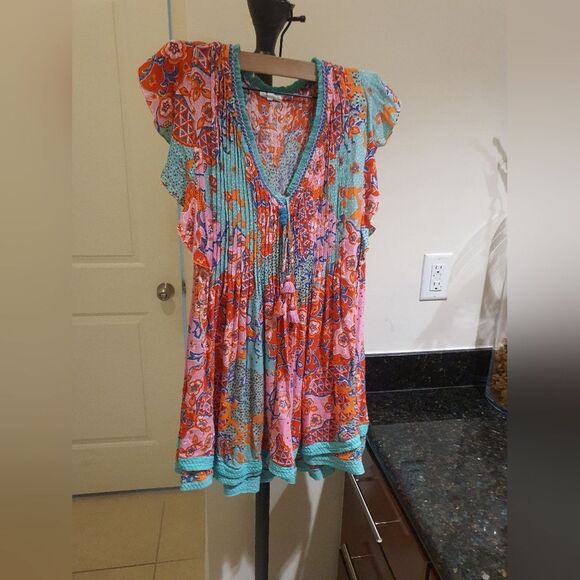 Poupette St. Barth Multicolor Floral Dress - Picture 1 of 6